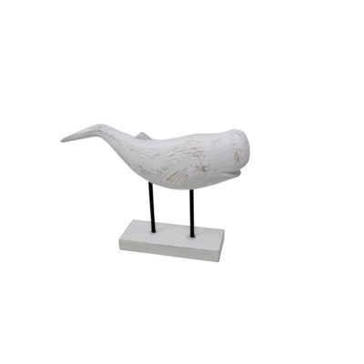 WHITE WHALE ON STAND