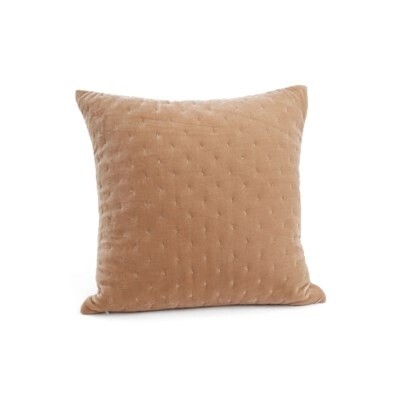 VELVET CREAM CUSHION 18X18