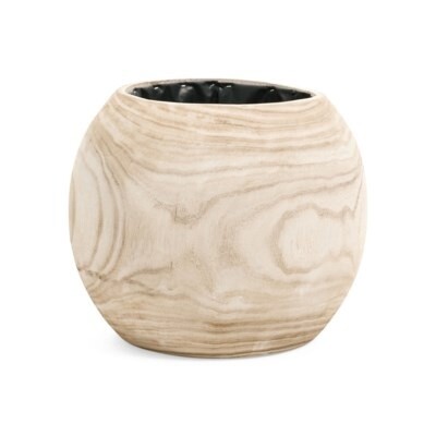ROUND WOOD PLANTER 9X9