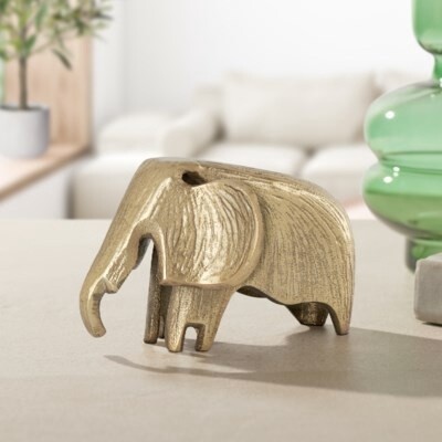 GOLD ETCHED ELEPHANT 4"