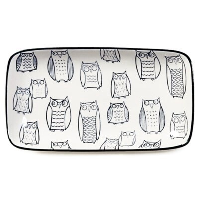 OWL CERAMIC TAPAS PLATE 8.5"