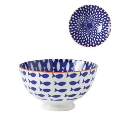 KIRI FISH DESIGN 8" 56OZ BOWL