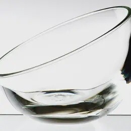 CANDY BOWL TILTED CLEAR 4"