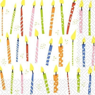 BDAY CANDLES NAPKINS