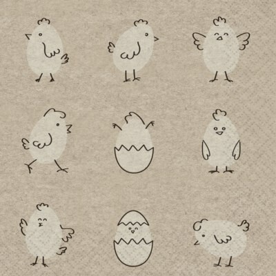 HAPPY EGGS NAPKINS