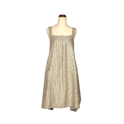 PROVIN STRIPE OLIVE APRON