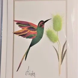 HUMMINGBIRD GREETING CARD