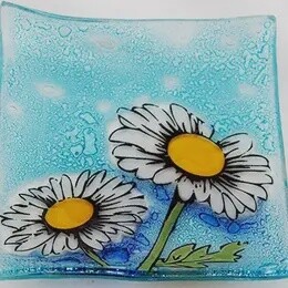 DAISY GLASS DISH