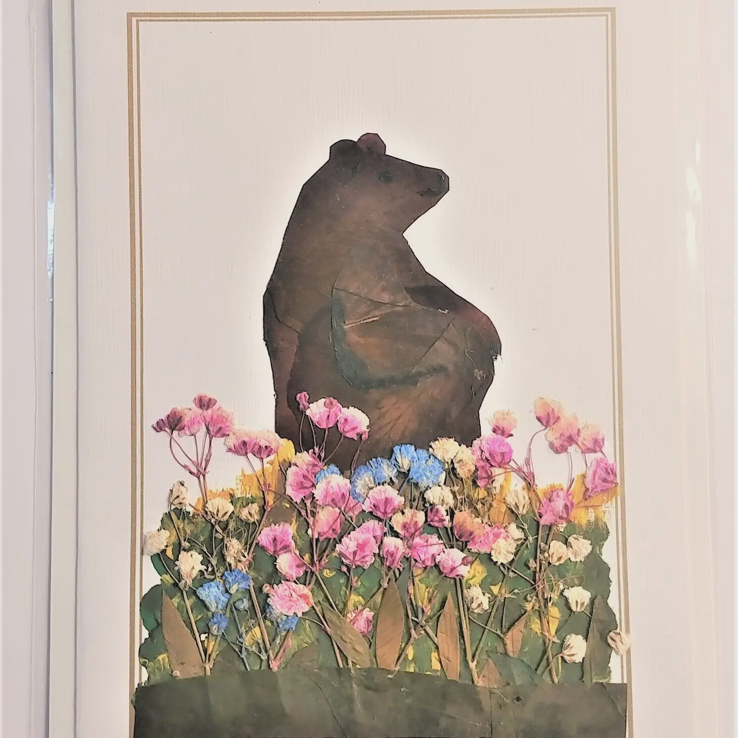 BEAR WITH FLOWERS