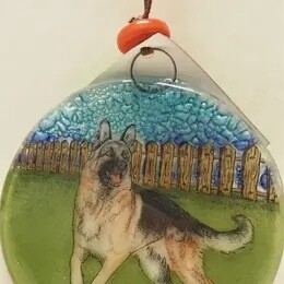 GERMAN SHEPARD ORNAMENT/SUN CATCHER