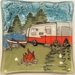 CAMPING SQUARE GLASS DISH