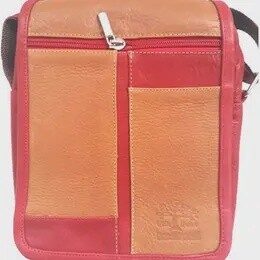CROSS BODY RED/ORANGE LEATHER PURSE