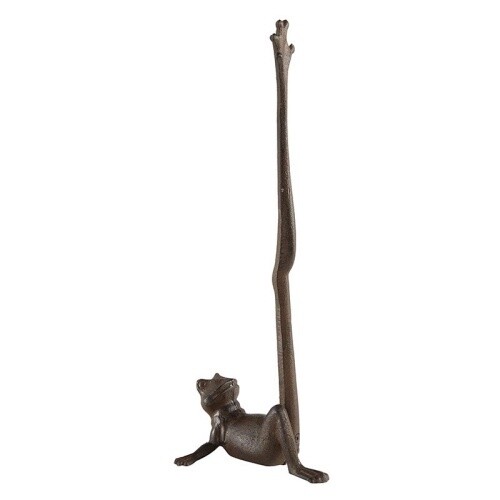 CAST IRON FROG TOILET PAPER HOLDER