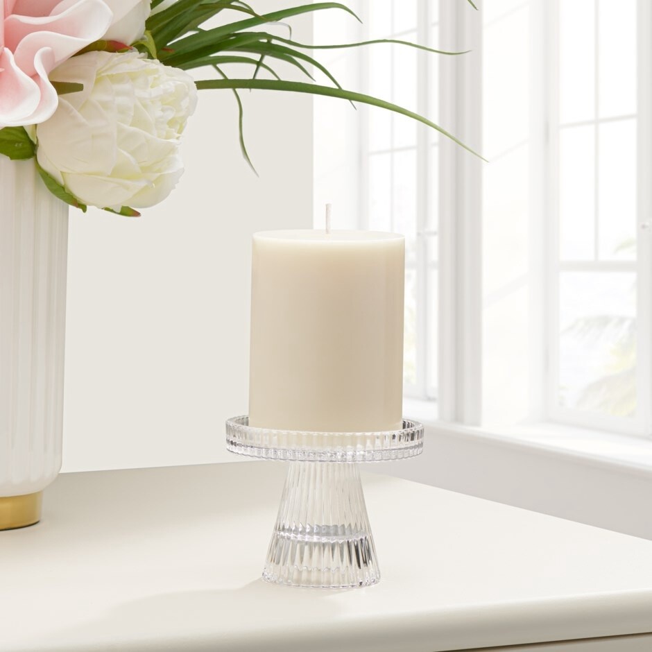 ANYA 3" REVERSIBLE GLASS CANDLE HOLDER