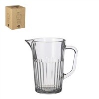 RETRO CLEAR GLASS 41OZ JUG
