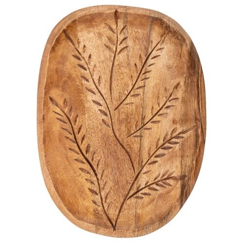 Fern ETCHED WOOD PLATTER