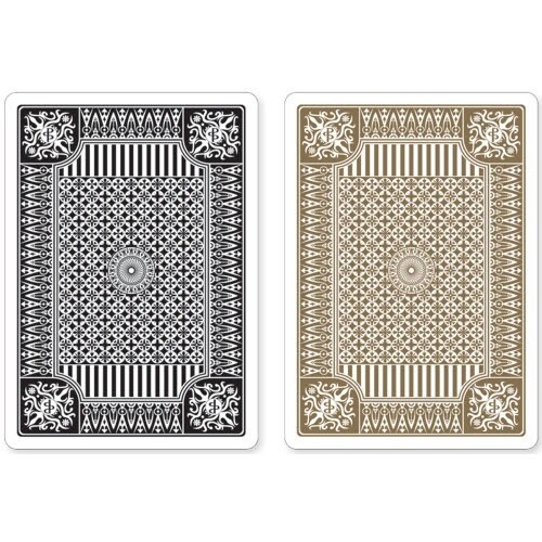 PLAYING CARDS BLACK AND GOLD 2SETS