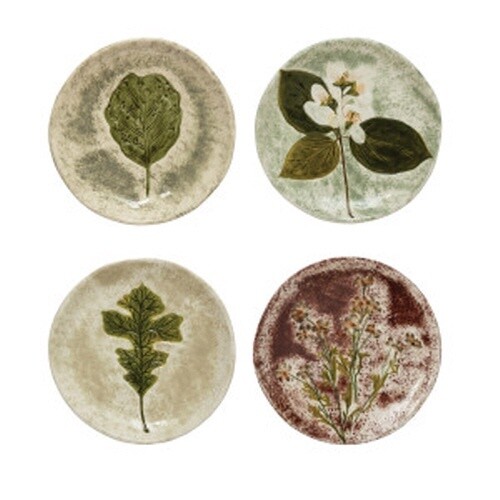 6" DEBOSSED FLORAL PLATE