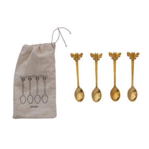 BRASS BEE SPOON 4.5