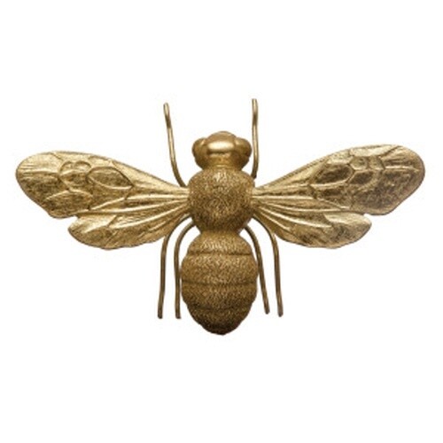 GOLD RESIN BEE 9X3X2"