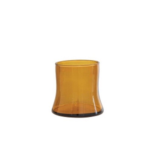 10 OZ. DRINKING GLASS, AMBER COLOR