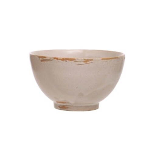 4" ROUND X 2-1/4"H STONEWARE BOWL