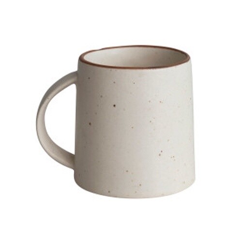 10 OZ. STONEWARE MUG, CREAM COLOR SPECKLED