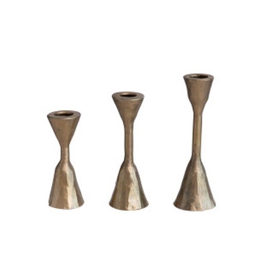 HAND FORGED IRON TAPER SET OF 3