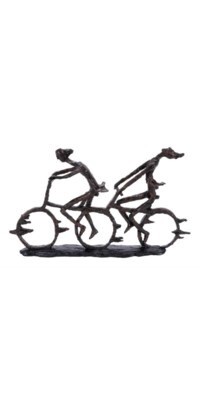Sculpture Bike 13H X 21 brown