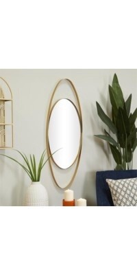Mirror 16x41 H gold metal