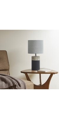 able lamp KARL 18H black/grey ceramic