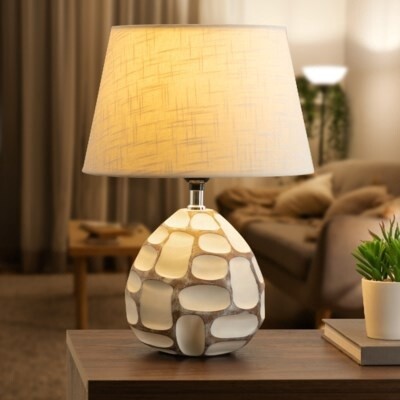 CARVED PATCH RESIN LAMP
