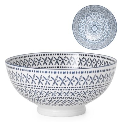 BLUE STITCH BOWL 8"