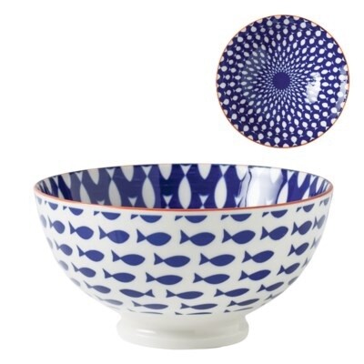 FISH BOWL 6" PORCELAIN