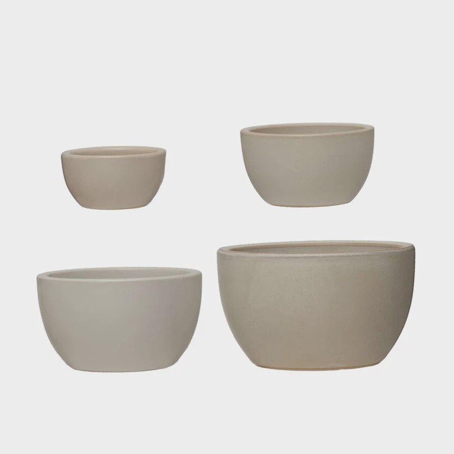 BOWLS STONEWARE SET OF 4