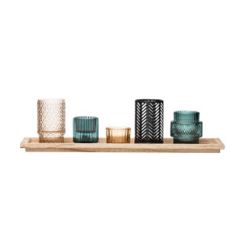 ASSORTED GLASS VOTIVES