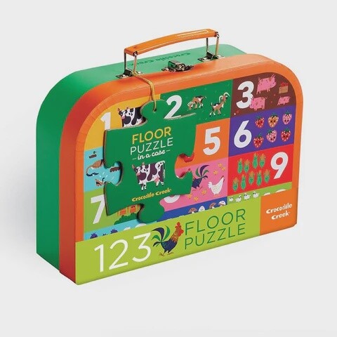 24-Piece Puzzle Case - Barnyard 123