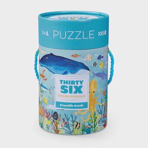 100-Piece Puzzle - 36 Ocean Animals