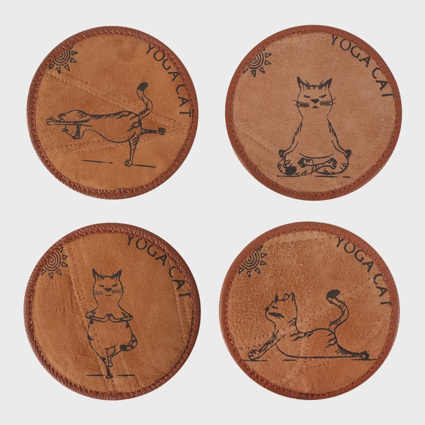 CAT COASTER SET