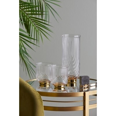 AVERY RETRO CLEAR/GOLD GLASS