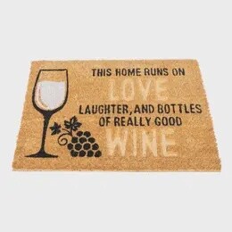 WINE GLASS  DOORMAT