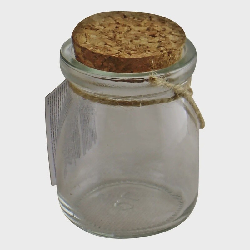 STORAGE JAR WITH CORK STOPPER
