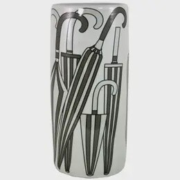 UMBRELLA STAND BLK/WTE