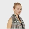 SCARF/Soft Classic Grey Plaid