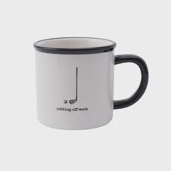 PUTTING OFF WORK GOLF MUG