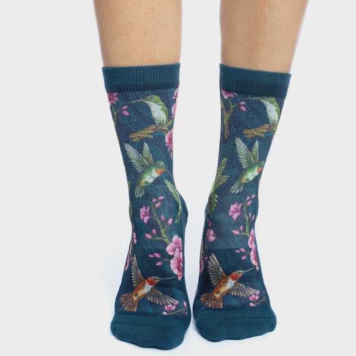 WOMENS SOCKS HUMMINGBIRD