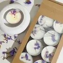 DRIED FLOWER TEALIGHTS - DEWBERRY