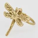 GOLD DRAGONFLY NAPKIN RING