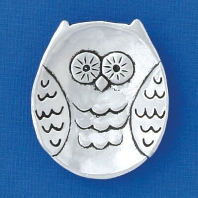 OWL PEWTER CHARM BOWL