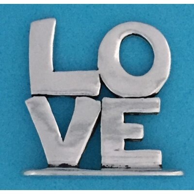 LOVE PEWTER PLAQUE